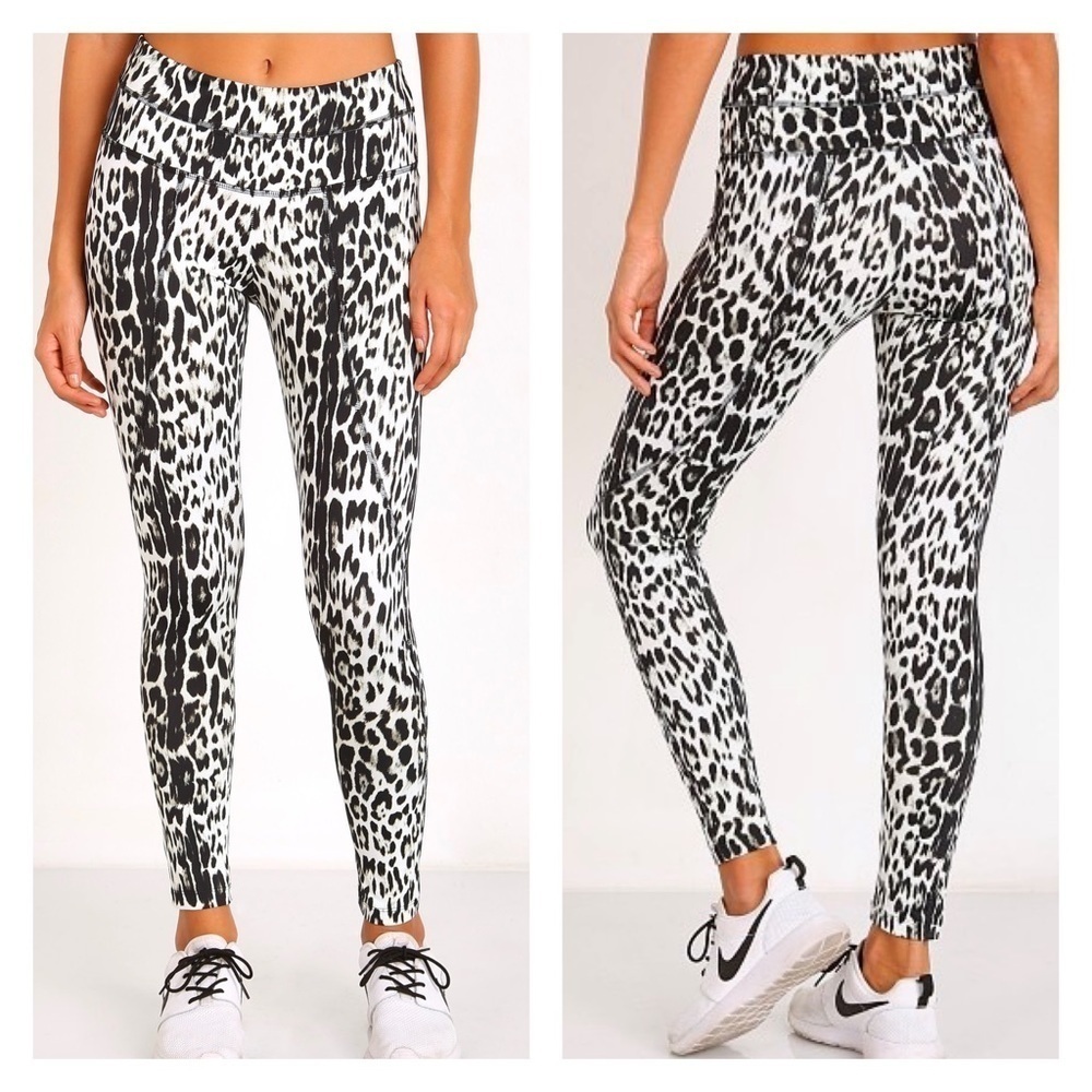 Varley Pacific Compression Ankle Legging‎ Leopard Animal Print XS